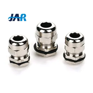 JAR manufacturer ip68 waterproof electrical brass cable entry fire resistant PG ROHS EX EMC metal cable glands