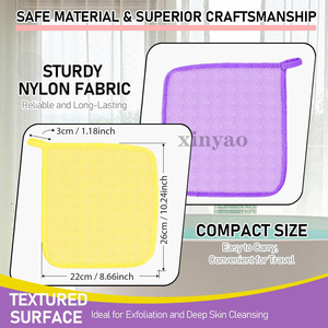 Toallitas Exfoliantes de Esponja Africana de Nailon con Logotipo Personalizado, Toallitas de Baño de Doble Cara para una Limpieza Profunda del Rostro y el Cuerpo - Product Image 2