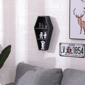Estante de Pared Multifuncional Moderno y Ecológico de Madera de Bambú de Curious Witch con Ganchos y Rieles para Organización de Herramientas - Product Image 1