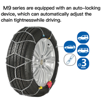Cadenas para Nieve BOHU Serie M9 de Alta Calidad, Certificadas por TUV y GS, Protección para Neumáticos de 4x4, SUV y Tractores, Antideslizantes