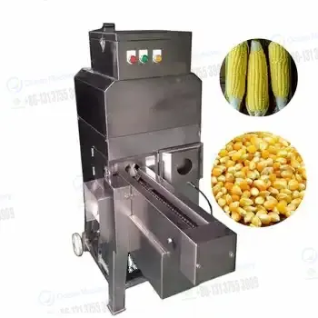 Automatische Commerciële Zoete Maïs Beschietende Dorsmachine Industriële Verse Likdoorns Kernelzaad Verwijderen Van Apparatuur Prijs Voor Verkoop