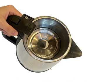 Ketel Listrik Portabel dengan Corong Tuang Mudah, Pelindung Panas Berlebih, Bahan Stainless Steel Berkualitas Tinggi untuk Air dan Teh, Grosir OEM - Product Image 2