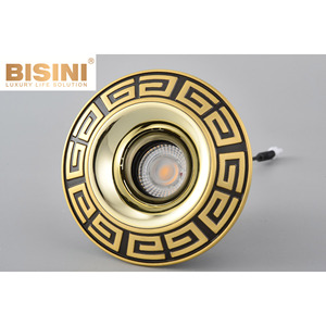<span class=keywords><strong>Spot</strong></span> encastré en cuivre finition laiton classique, design rétro, anti-éblouissement, rond, <span class=keywords><strong>bronze</strong></span>, pour la décoration d'hôtels et de villas - Product Image 6