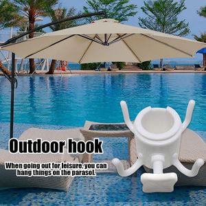 Пляжный солнцезащитный Зонт с крючком для кемпинга, 4 зубцы для полотенец, сумки, шляпы - Product Image 3