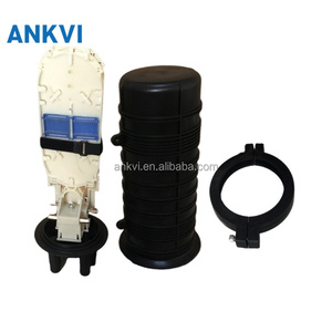 Caja de Empalme de Fibra Óptica de 96 Núcleos, 1 Entrada y 4 Salidas, IP68, Domo Vertical, XRT-MS-009, Caja de Unión de Cable Óptico, ABS Termocontraíble - Product Image 1