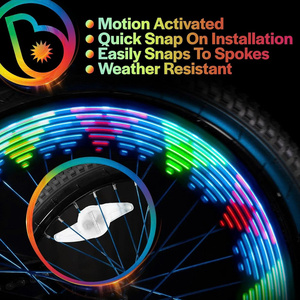 Lumière LED pour rayons de vélo, étanche IP44, design mini, pour la décoration de vélo de nuit, lumière de plafond - Product Image 2