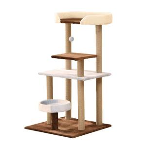 Torre de Escalada para Gatos de 5 Niveles, Moderna, Antideslizante, Resistente al Desgaste, con Textura Natural, Desmontable, para Interiores - Product Image 1