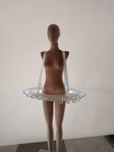 Falda <span class=keywords><strong>de</strong></span> Servicio <span class=keywords><strong>de</strong></span> Doble Capa con Luces LED |   Disfraz con Bandeja para Bebidas, para Actuaciones en Discotecas y Fiestas - Product Image 2