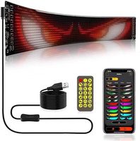 HD Flexible Auto LED-Panel USB 5V LED-Matrix-Panel mit Scrolling-Nachricht Easy Apply Glass