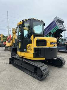 Excavatrice sur chenilles hydraulique compacte Komatsu PC78US-8 d'occasion, 7,5 tonnes, queue ultra courte, d'origine japonaise, faible nombre d'heures de travail, petite taille, modèle D - Product Image 4