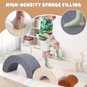Bloques de Juego Suaves para Niños Pequeños, en Forma de Arcoíris, con Espuma de Alta Densidad 30D y Tela de Gamuza Sintética - Product Image 4