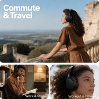 Casque Supra-Auriculaire Pliable Léger Remax, 3 Modes Égaliseur, Écouteurs Stéréo Sans Fil Bluetooth 5.4 avec Micro