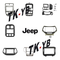 Jeep Compass 2017-2018 Cadre DVD de voiture Technologie de réduction du bruit Support de tableau de bord Kit radio stéréo 18