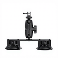 Support à double ventouse robuste pour pare-brise de voiture, pour GoPro, dashcam, navigation et PC industriel sur surfaces lisses
