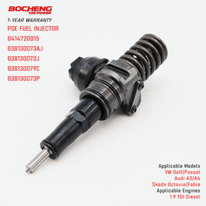 หัวฉีดน้ำมันดีเซล 0414720015 สำหรับรถยนต์ VW Audi Skoda Seat เครื่องยนต์ 1.9 TDI ATD AVB รุ่น 038130073AJ 038130073J PDE Unit Injector - Product Image 1