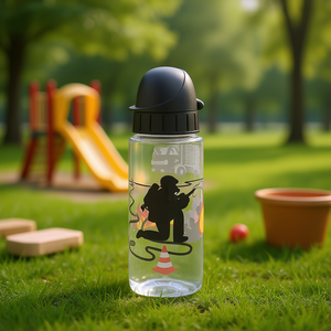 Botella de Agua Transparente Emsa Tritan para Niños, Diseño de Bombero, 0.5l - Product Image 3