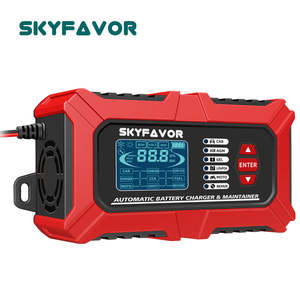 Chargeur de batterie multifonction 12V 6A et analyseur, testeur de résistance interne/CCA, compatible avec les batteries LiFePO4, au plomb-acide, pour voiture et moto - Product Image 5