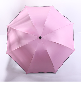 Paraguas retráctil de fibra de carbono para decoración de boda de alta calidad para mujer, el más barato, hermoso, que cambia de Color - Product Image 4