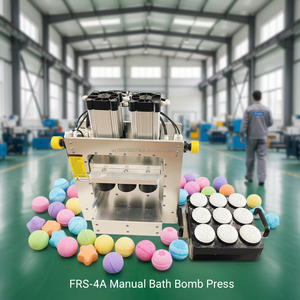 Máquina de prensado neumática CNC de nuevo diseño para hacer jabón de baño, sales y bombas de baño, máquina de moldeo y punzonado de bolas de sal. - Product Image 1