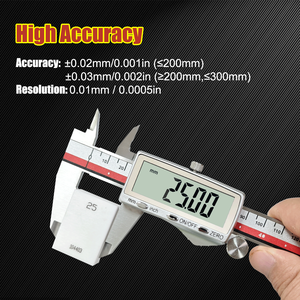 Calibrador Digital Recargable <span class=keywords><strong>de</strong></span> 150 mm, 200 mm, 300 mm con Pantalla LCD, Calibrador Metálico, Herramienta <span class=keywords><strong>de</strong></span> Medición - Product Image 3
