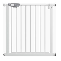 Barrière de sécurité rétractable pour escalier, clôture de sécurité intérieure pour bébés et chiens, en plastique et acier, peinture écologique