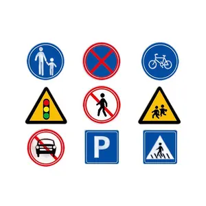 Panneau <span class=keywords><strong>de</strong></span> sécurité routier réfléchissant en aluminium pour voiture, triangle d'avertissement, support rond, panneaux <span class=keywords><strong>de</strong></span> signalisation, liste <span class=keywords><strong>de</strong></span> <span class=keywords><strong>prix</strong></span> - Product Image 4