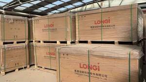 Longi Low LID Mono PERC medio corte 120 celdas Todo Negro 340W 350W 360W 345W panel solar bifacial para el hogar - Product Image 4