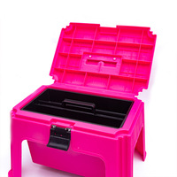 Tabouret multifonctionnel en plastique portable pour outils, petit tabouret d'extérieur simple, siège compact, boîte de toilettage pour chevaux