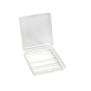 4 Compartments Covered PP Transparent Plastic Component Box Battery Storage Box Square Small Storage Box