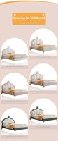 Lit de Princesse Moderne en Cuir Rose pour Chambre d'Enfants, Lit Superposé ou Lit à Barrières de Luxe, Disponible en Tailles Queen et King pour Mobilier d'Appartement