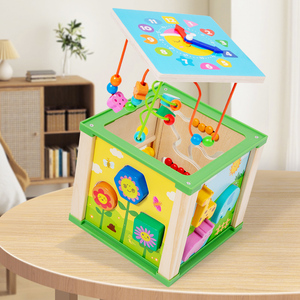 Creative Educational Wooden Puzzle Box Multifunctional Playing and Learning Toy for Toddlers Kids Early Development - Product Image 4