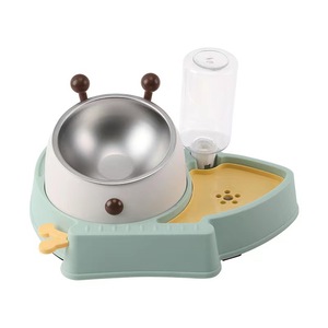 Bol double pour chat, distributeur d'eau automatique, anti-renversement, plat à nourriture pour chats et chiens - Product Image 2