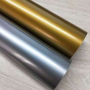 Wholesale PET Cutting Vinyl Smooth Weeding No Fray Edge Sharp Detail <b>Mirror</b> <b>Gold</b> Silver Self Adhesive Vinyl Roll - Product Image 1