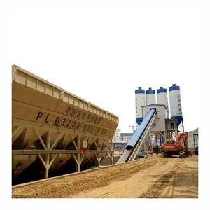 50m3/h to 270m3/h conveyor belt concrete batching and mixing plant price