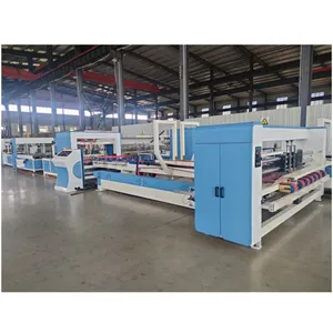 Venda quente Qualidade Caixas De Papelão Ondulado Pasta Automática Gluer Máquina Automática Folder Gluer