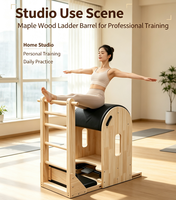 MJD M301A Équipement d'exercice multifonctionnel portable en chêne massif pour Pilates, Yoga, Force et Flexibilité - Durable, Sûr et Polyvalent