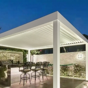 Gazebo elettrico telescopico in alluminio verniciato a polvere per la decorazione del giardino spazio esterno flessibile presenta la pressione a LED - Product Image 3