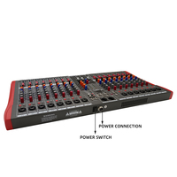 Console de mixage audio professionnelle 16 canaux pour la musique DJs avec cartes son et mélangeurs audio USB 48VDC