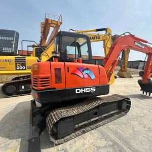 Excavadora de motor diésel Doosan DH55 usada de 6 toneladas con motor en buenas condiciones a la venta - Product Image 1