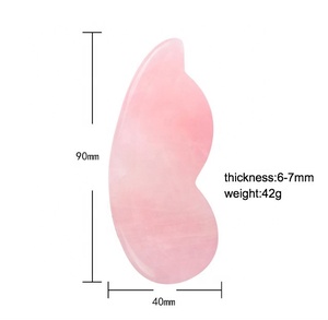 Nuevo Producto: Tabla <span class=keywords><strong>de</strong></span> Jade Personalizada para el Rostro, Herramienta Gua Sha <span class=keywords><strong>de</strong></span> <span class=keywords><strong>Cuarzo</strong></span> Rosa - Product Image 2