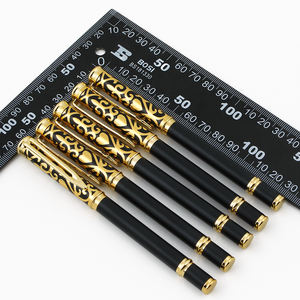 Bolígrafo de Gel Clásico de Lujo Picasso con Diseño de Metal Negro y Chapado en Oro para Oficina y Negocios - Product Image 6