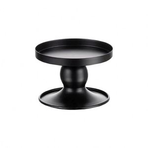 Nouveauté 2025, porte-bougies noirs, support décoratif en métal pour bougies piliers, pour le salon - Product Image 1