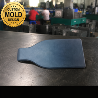 Insert de garniture moulé par injection, bleu gris foncé, de forme plate, large rectangulaire à étroite, composant moulé, usine OEM
