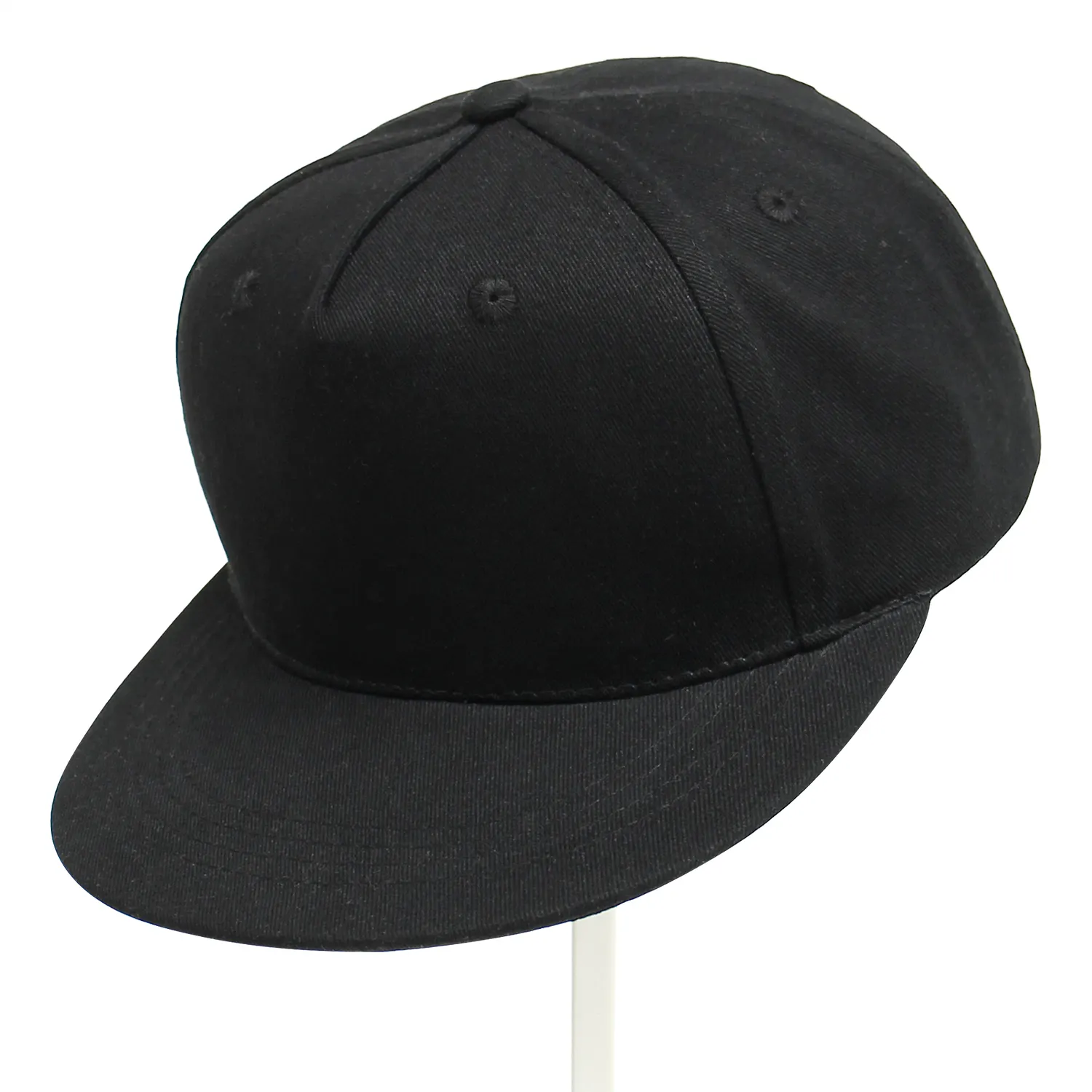 Рекламная оптовая продажа, детская Регулируемая шляпа из полиэстера с 5 панелями, простая винтажная шляпа с плоскими полями для мальчиков и девочек, бейсболка, Снэпбэк Кепка