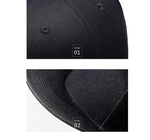 หมวกแก๊ปสปอร์ต 6 แผง แบบเรียบ ราคาถูก พร้อมส่ง มีลายทางอะคริลิค แบบ Snapback - Product Image 6