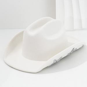 带水钻星星的闪光牛仔帽，适合单身女郎派对、婚礼礼品、促销活动赠品、派对用品 - Product Image 2