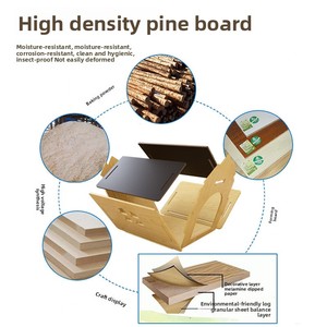 Fertige abnehmbare hölzerne Hundehütte Katzen haus mit Fenster Kleine Innen-Außen kabine Solid Pattern Großhandel Neues Design - Product Image 4