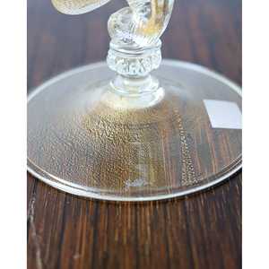 Vase en verre soufflé Bennyudine Gabbiani, design classique vintage, filigrane doré, fleur minimaliste, salle à manger, bureau - Product Image 1