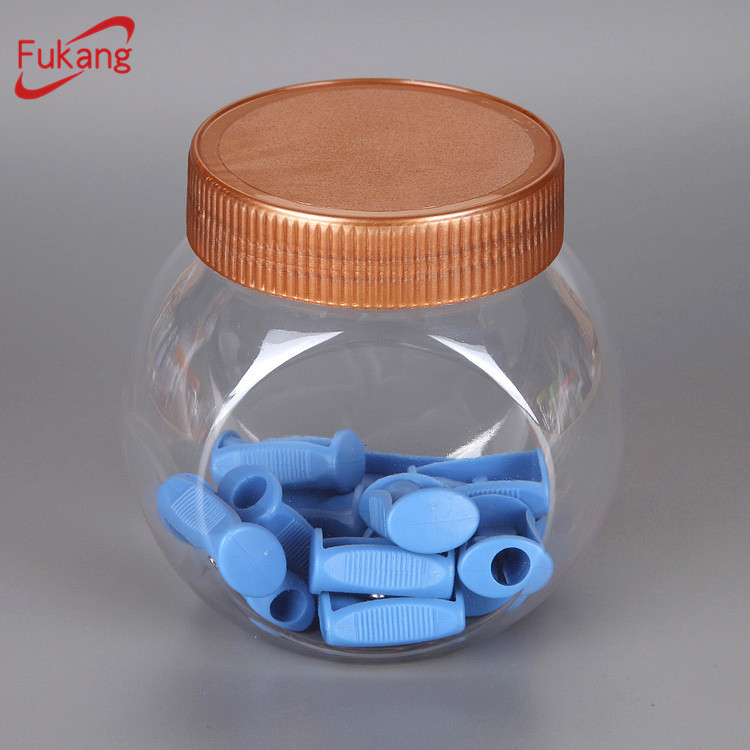 500 ml Large Bouche Claire Bouteilles avec Bouchon Noir, Bonbons Contenant Pour Animaux De Compagnie Fabricants Malaisie