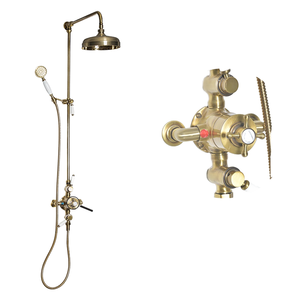 Buon fornitore di vendita rotondo a due maniglie a due funzioni bagno nascosto doccia Set personalizzato Flor Ducha <span class=keywords><strong>fontana</strong></span> soffione doccia - Product Image 1